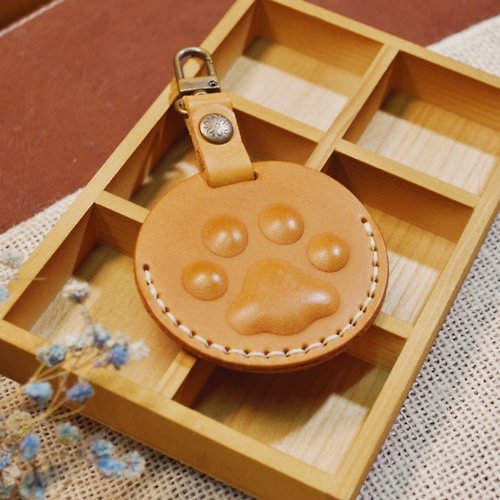 這些貓 Zhexie Mao 【客製】GOGORO鑰匙圈 淺褐色 客製刻字 客製化禮物 禮盒