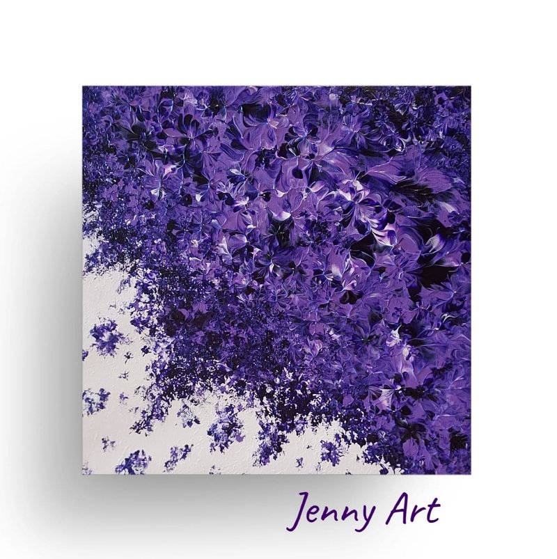 紫氣東來 無框畫 抽象畫 畫作 掛畫 居家擺設 居家生活 - 海報/掛畫/掛布 - 其他材質 紫色