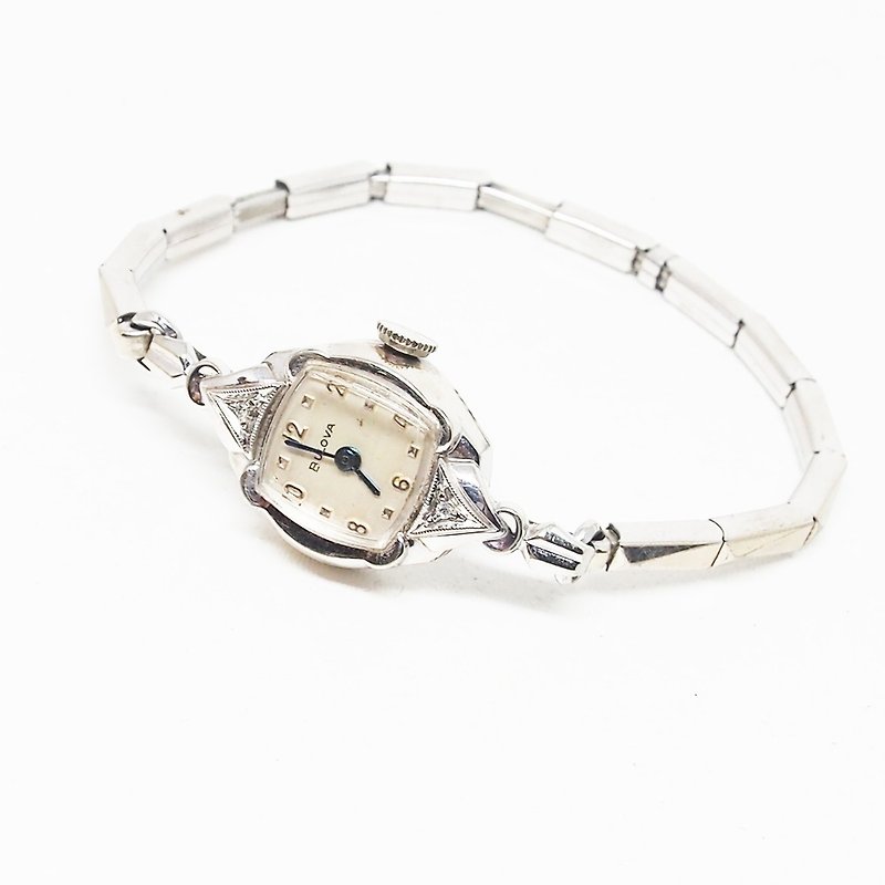 1950s Vintage Bulova 銀手錶 - 女裝錶 - 其他金屬 銀色
