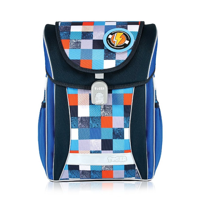 Tiger Family學院風超輕量護脊書包-宇宙藍(3~6年級) - 後背包/書包 - 防水材質 藍色