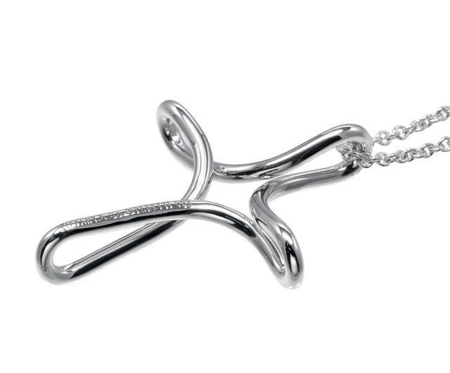 日本直送】ティファニー TIFFANY&Co. オープンクロス ネックレス