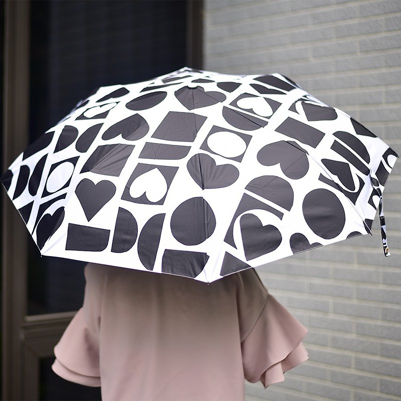 【シスターシャが選んだ】台湾限定版トーテム99.99％アンチUV折りたたみ傘ポーカープレーヤー（ハンドオープン） - 傘・雨具 - 金属 ブラック
