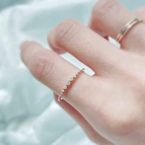 Xing Li Jewelry 幸李輕珠寶 復古錯落鑽石戒指