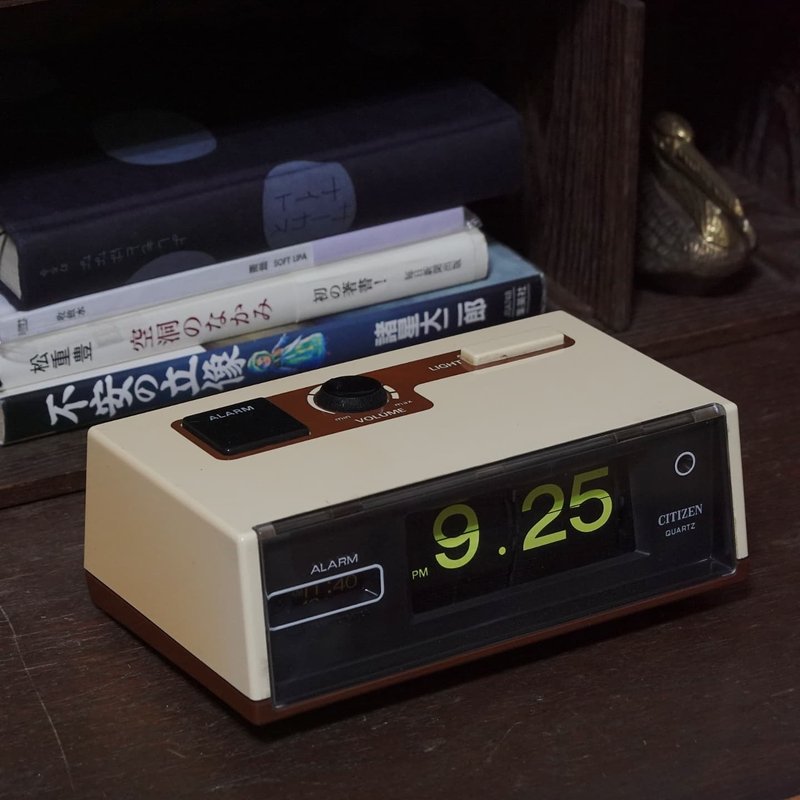 日本製 Citizen 翻頁鐘 8RD101 昭和 復古 - 時鐘/鬧鐘 - 塑膠 多色