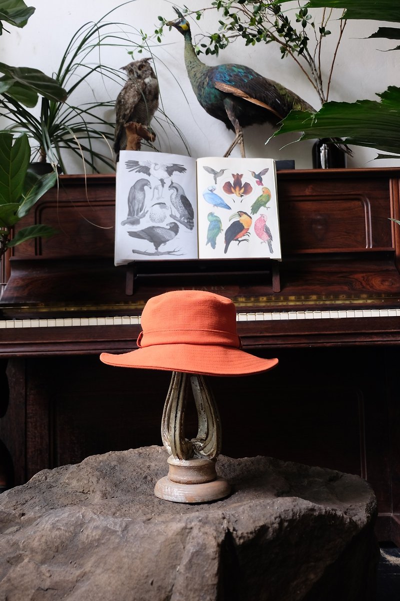 ฺBucket hat Chinmai / Orange color / Free Size - Hats & Caps - Other Materials 
