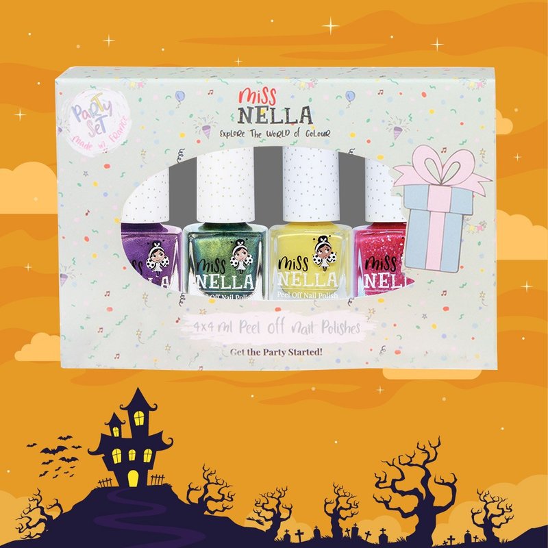 Halloween Limited //【Miss NELLA】Children's Safe Nail Polish - Teletubbies 4 included - ยาทาเล็บ - วัสดุอื่นๆ หลากหลายสี