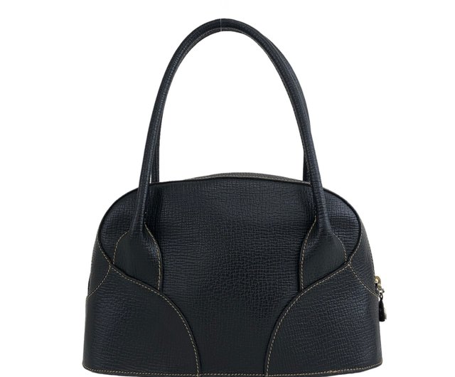 LOEWE ヴィンテージ黒 レザー ハンドバッグ センダレザーハンドバッグ ブラック ヴィンテージ|ロエベ LOEWE