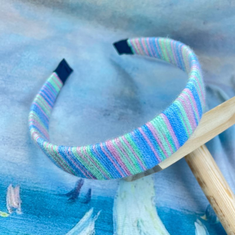 手工塑形減壓髮箍-cloud - 髮箍/髮帶 - 棉．麻 