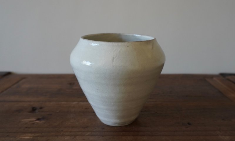 粉引花器 - 花瓶/陶器 - 陶 白色