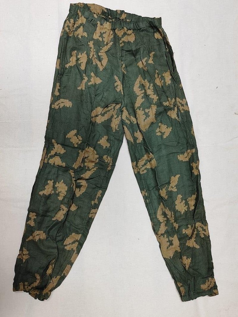 Soviet Russian Army camouflage KZS Berezka USSR Camo Meshy PANTS Size 1 or 2 - Unisex Pants - Cotton & Hemp 