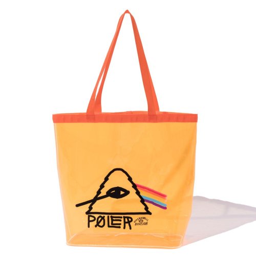 POLER 臺灣總代理 日本限定 POLER PVC POOL BAG 防水托特包 / 輕便袋收納包 / 橘