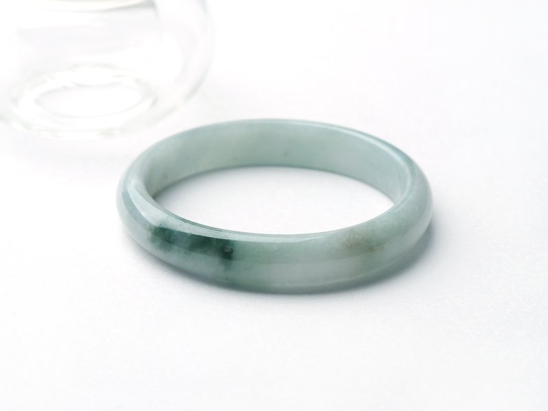 Fuqing | Bingnuo species / Huaqing / Royal concubine bracelet / Hand circumference 16.5 | Natural A-quality jadeite bracelet - สร้อยข้อมือ - หยก สีเขียว