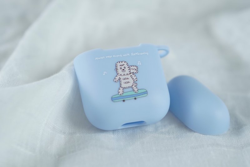 Poodle skateboard Airpods/ Airpods pro case - แกดเจ็ต - พลาสติก สีเหลือง