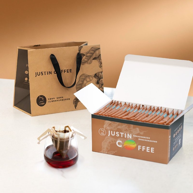 【禮盒/伴手禮】世界莊園 濾泡咖啡禮盒(10gx20包/盒)附提袋 - 咖啡/咖啡豆 - 其他材質 咖啡色