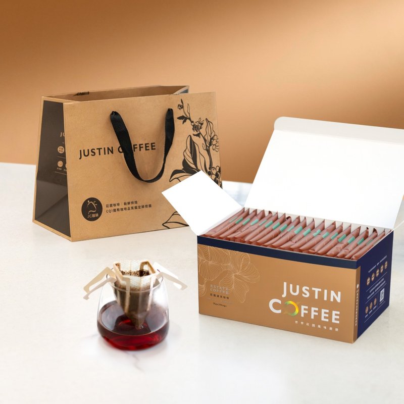 [Gift box/souvenir] World Manor filter coffee gift box-10gx20 bags/box with carrying bag - กาแฟ - วัสดุอื่นๆ สีนำ้ตาล