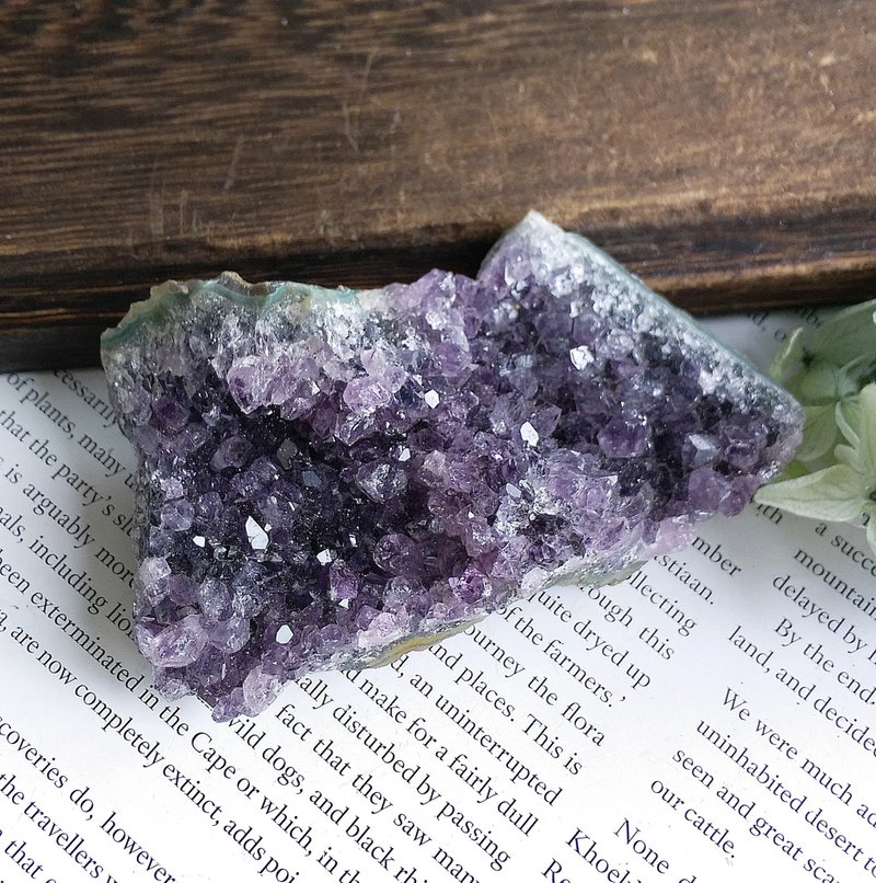 Amethyst 巴西產地 原皮紫水晶 晶簇 天然礦石 原礦 - 擺飾/家飾品 - 其他材質 
