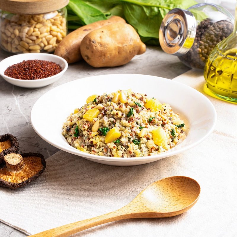 Golden pine nut quinoa risotto 220g-lacto-vegetarian - Mixes & Ready Meals - Other Materials 