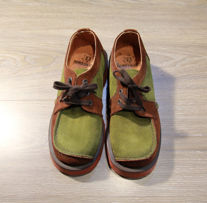 Back to Green:: George cox 撞色 vintage shoes - 女款休閒鞋 - 其他材質 