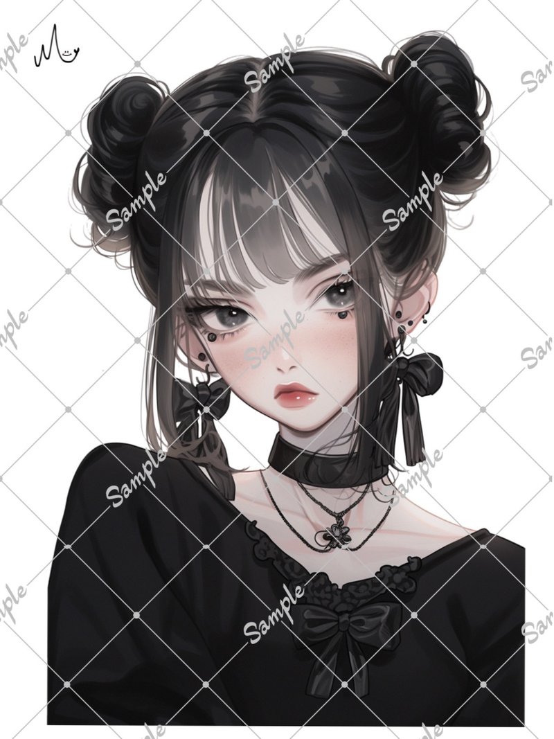 オリジナル人物ステッカー - 貼紙 - 紙 