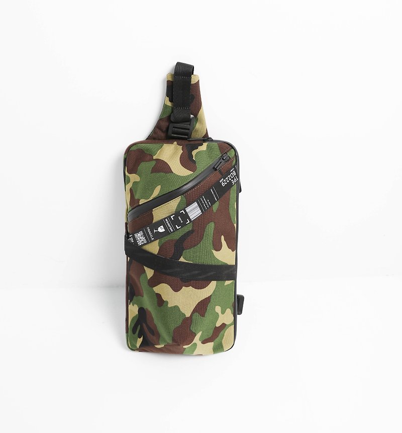[Functional bag] Wallet-Waterproof and tear-resistant backpack-Camouflage - กระเป๋าแมสเซนเจอร์ - วัสดุอื่นๆ สีเขียว