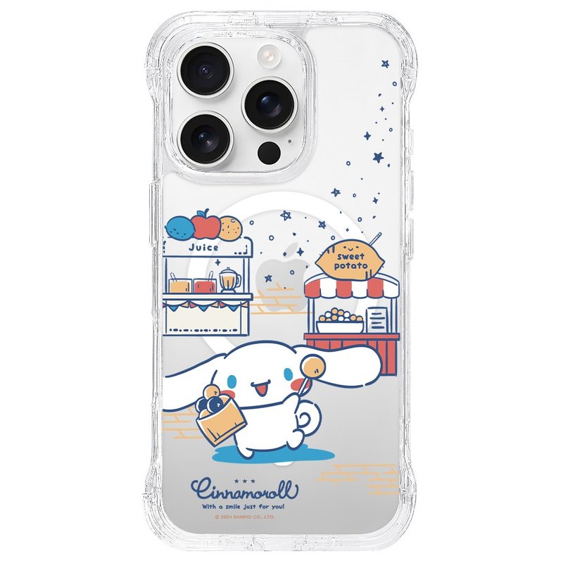 大耳狗 QQ地瓜球 磁吸透明支架手機殼 iPhone 16 15 14 13 ProMax - 手機殼/手機套 - 其他材質 透明