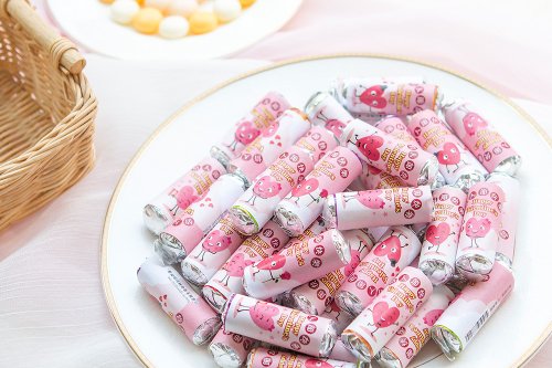 幸福朵朵 婚禮小物 花束禮物 情人節禮物贈品 情人節快樂 迷你曼陀珠(公版貼紙100條入)