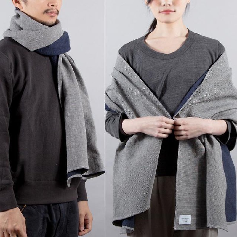 Have you checked black back raised stole, scarf Tcollector - Knit Scarves & Wraps - Cotton & Hemp Gray