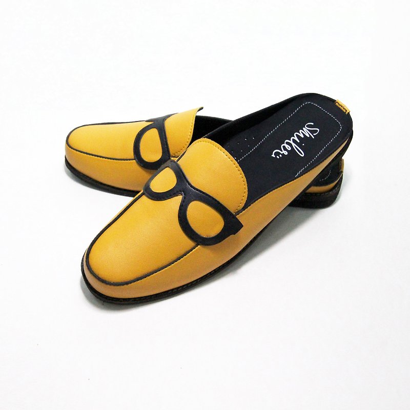 Glasses half-sandals - Yellow - 涼鞋 - 其他材質 黃色