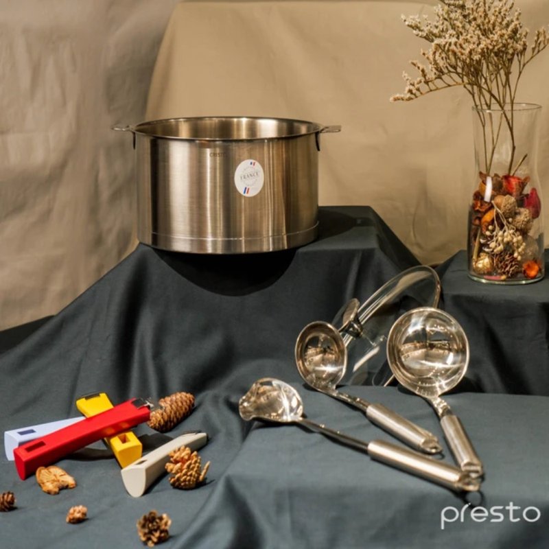 法國 Cristel 不鏽鋼湯杓-9cm (TCALG) - 大湯匙/湯勺/鍋鏟 - 不鏽鋼 銀色