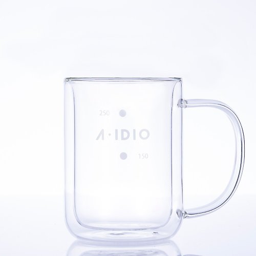 A-IDIO 咖啡器具 A-IDIO雙層隔熱保溫玻璃杯(310ml)