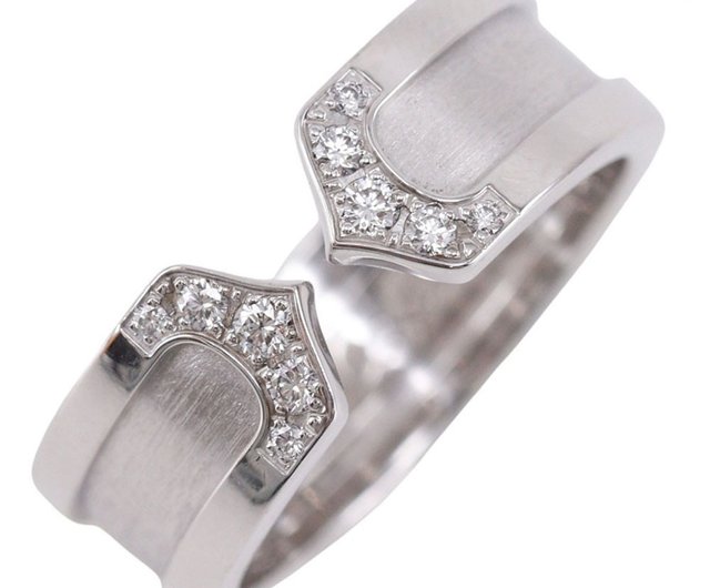 Cartier　カルティエ　リング　C2　９　WG　ダイヤ 日本直送】カルティエ CARTIER C2 9号 リング・指輪 K18WG