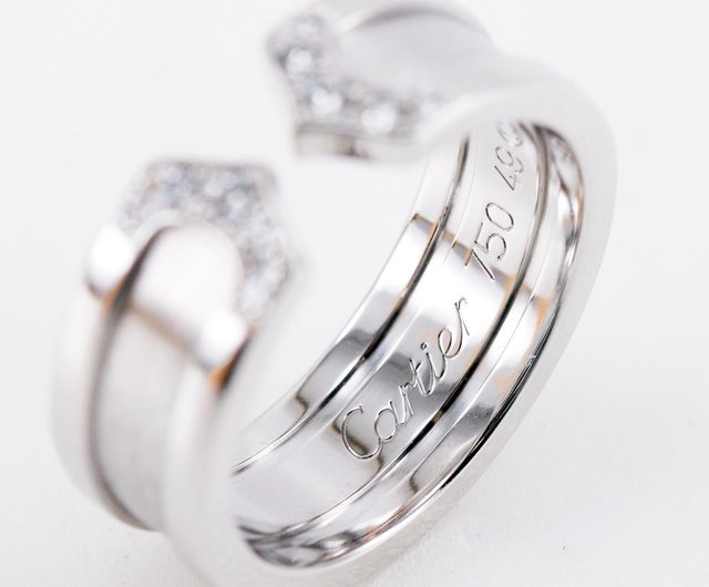 Cartier　カルティエ　リング　C2　９　WG　ダイヤ 日本直送】カルティエ CARTIER C2 9号 リング・指輪 K18WG
