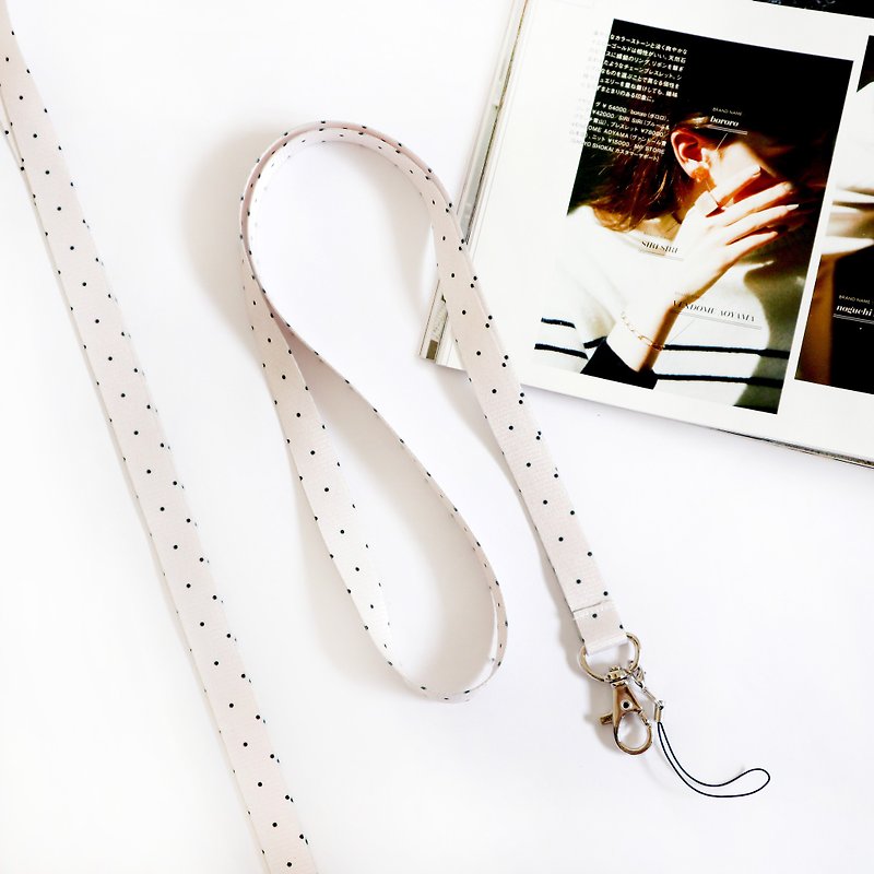 Naked skin little French lanyard - Phone Accessories - Polyester Pink