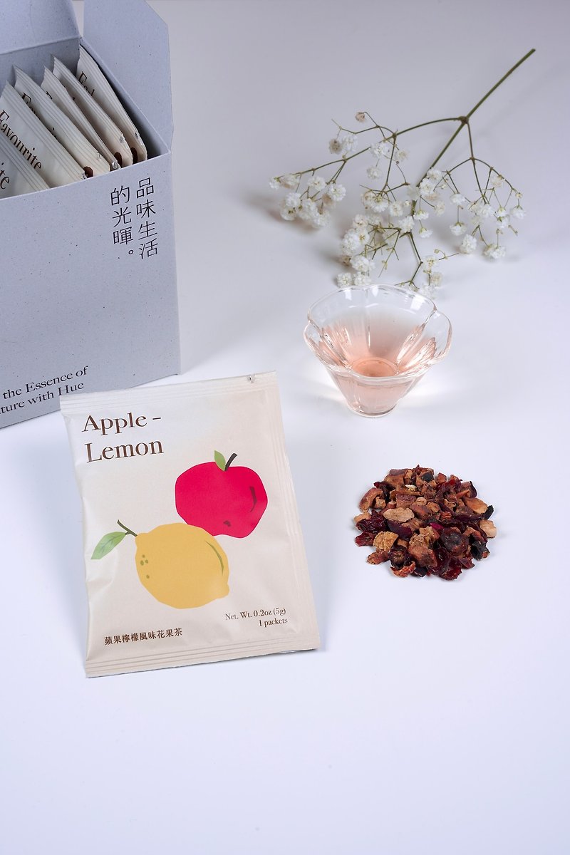 【Hue】Caffeine-free German Dried Fruit Water Flower Tea Apple Lemon - ชา - วัสดุอื่นๆ สีเทา