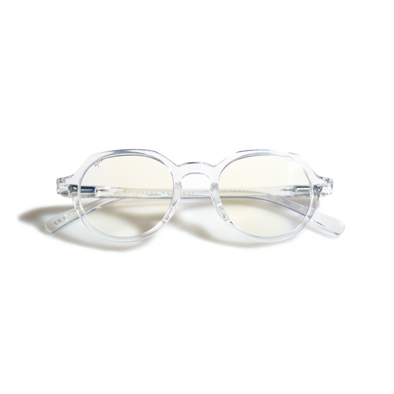 CROWN PANTO GLASSES adult crown type anti-blue light glasses-pure and transparent - Glasses & Frames - Plastic Transparent