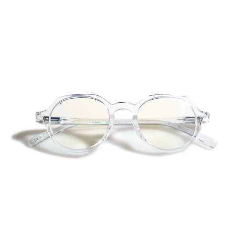 LE FOON CROWN PANTO GLASSES 成人皇冠型抗藍光眼鏡 - 純淨透明