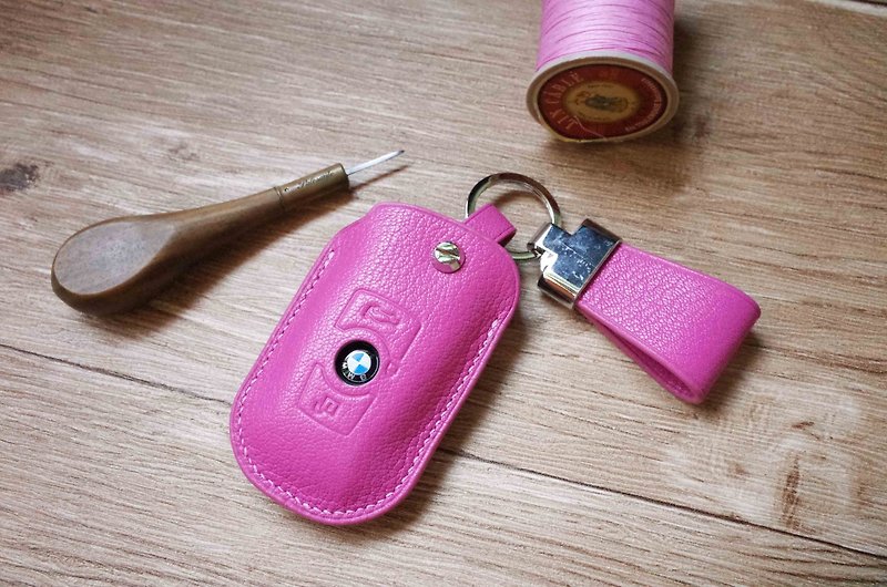 BMW 汽車鑰匙皮套 - 鑰匙圈/鎖匙扣 - 真皮 多色
