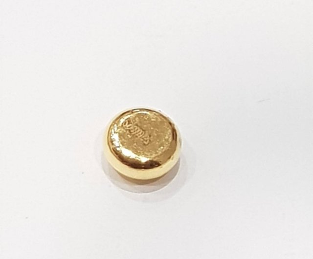 純金9999-1グラムの小さな金豆-単一-金塊原料から作られた