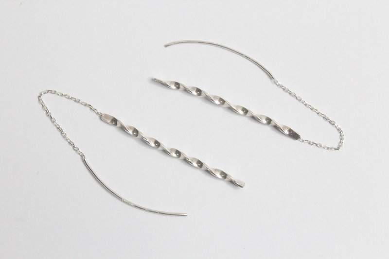 Curly Silver Earring - Earrings & Clip-ons - Sterling Silver Silver