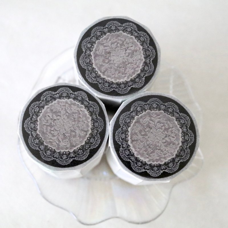Vintage Lace Pet Tape(6cm X 10m) - 紙膠帶/和紙/PET - 聚酯纖維 透明