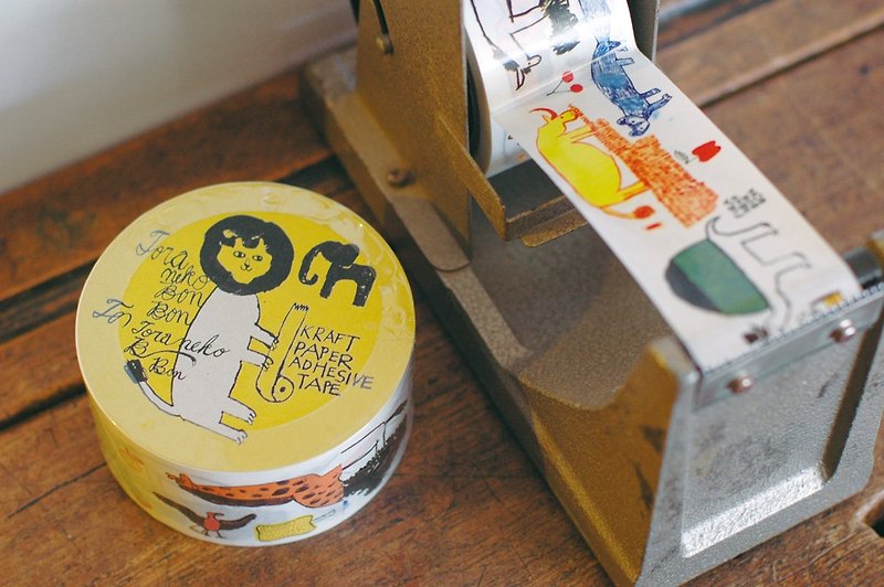 Classiky x TORANEKO BONBON Kraft Paper Tape【Animals (99204-02)】 - มาสกิ้งเทป - กระดาษ หลากหลายสี