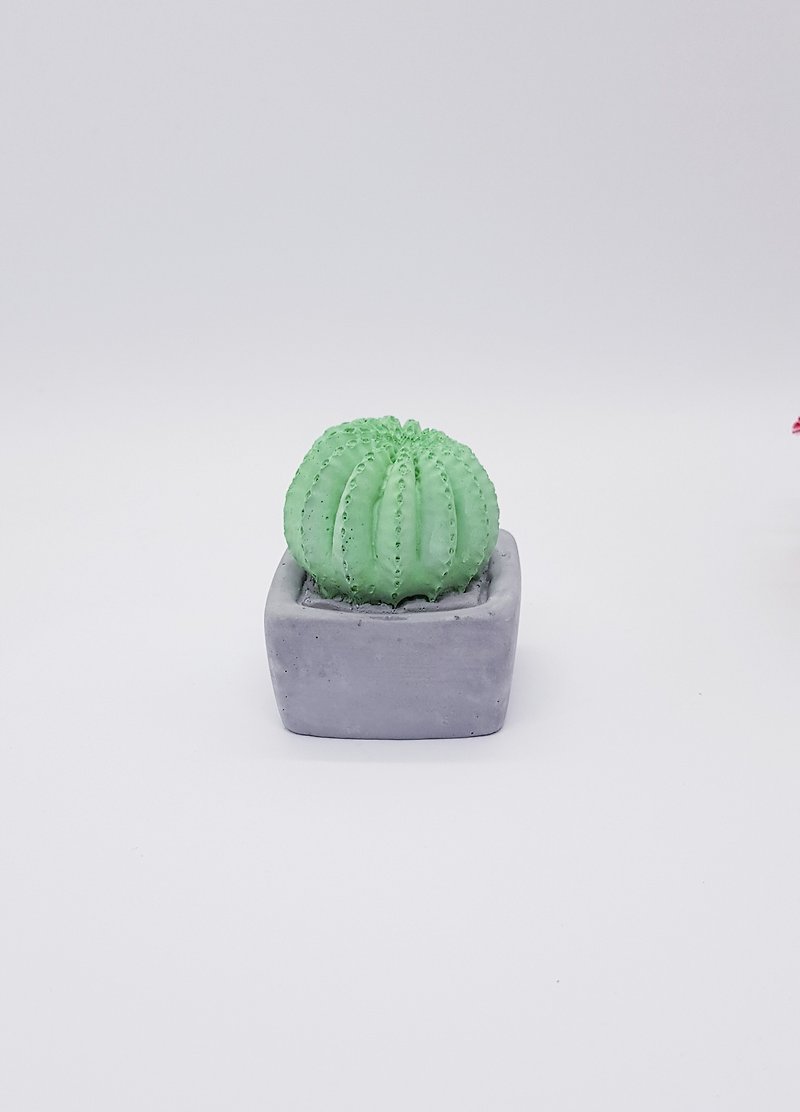 [Gift Packaging] Hand-made Healing System-Globular Cactus Pot Picking Diffuse Stone with Essence-Birthday-Love- - Fragrances - Other Materials 
