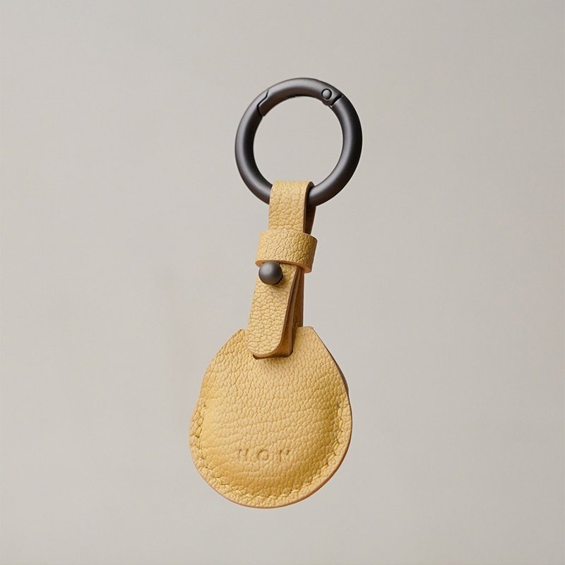 AirTag 保護套 感應磁扣 - Drop key case - 鑰匙圈/鑰匙包 - 真皮 多色