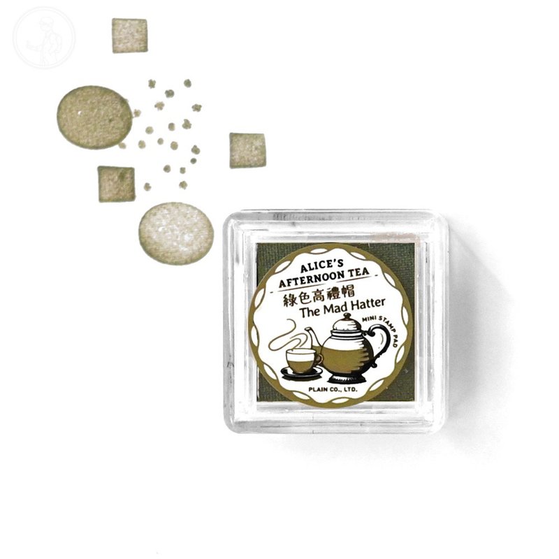 綠色高禮帽 - 風物詩印台 第一彈 ALICE'S AFTERNOON TEA - 印章/印台 - 塑膠 