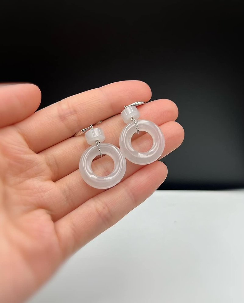 Bing Fei Donut Earrings - Earrings & Clip-ons - Gemstone 
