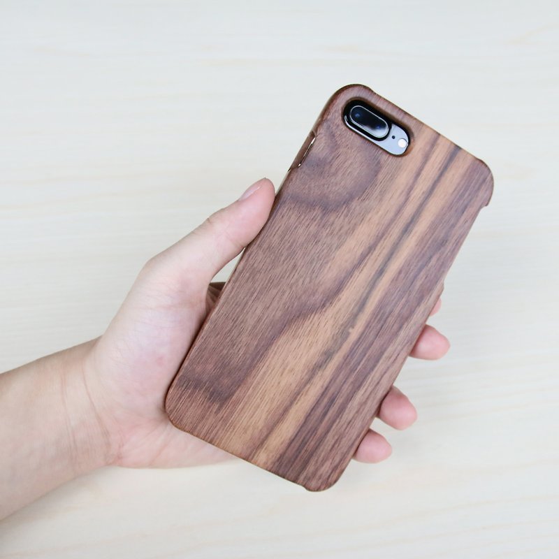 I Phone 7 PLUS solid wood phone case - เคส/ซองมือถือ - ไม้ สีดำ