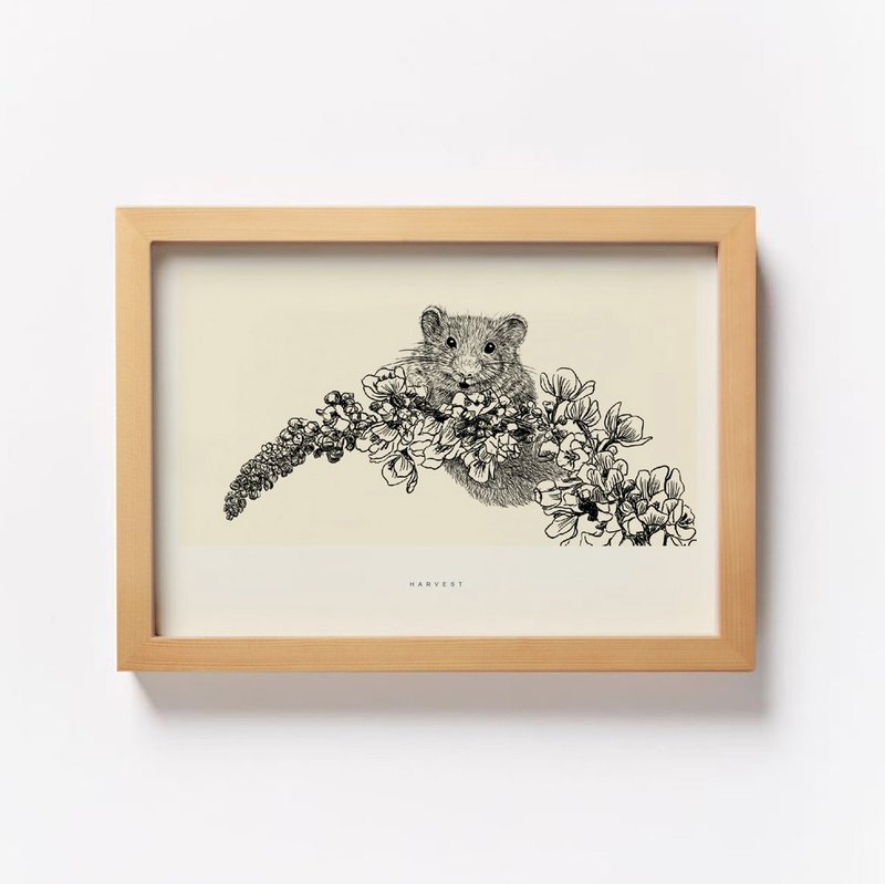 豐收鼠畫像 裝飾畫 - 海報/掛畫/掛布 - 紙 多色