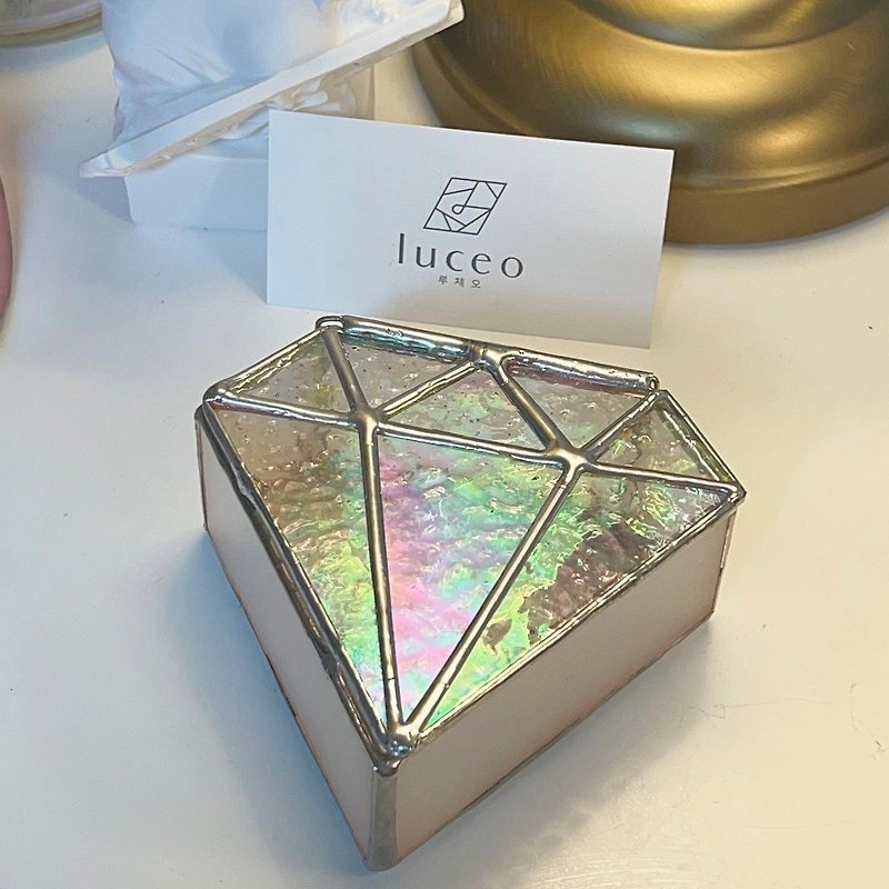 Dia jewel box - Storage - Colored Glass Multicolor