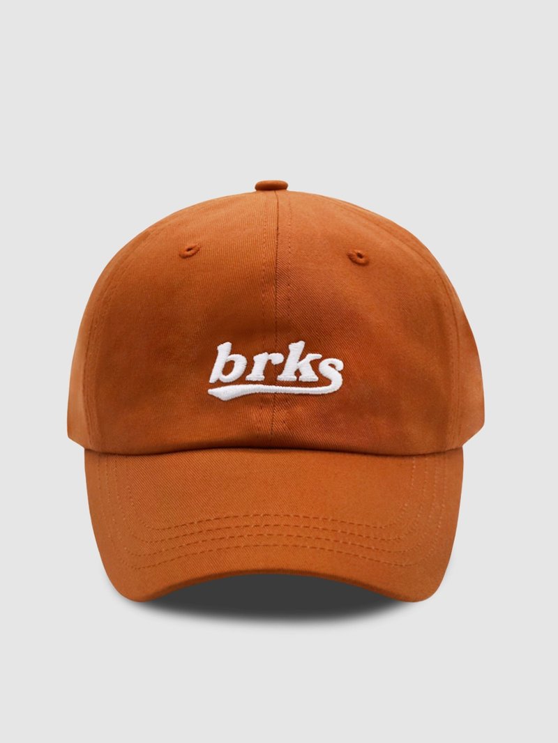 brks LOGO BALLCAP - BRICK - Hats & Caps - Cotton & Hemp Brown