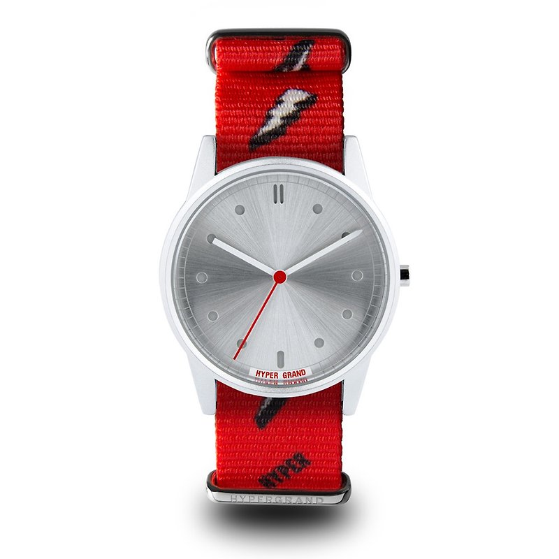 HYPERGRAND-01 Basic Series-BOLT RED Red Lightning Watch - นาฬิกาคู่ - วัสดุอื่นๆ สีแดง